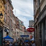 Une rue piétonne à Lille donc sans vélo