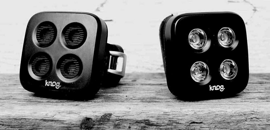Sélection de deux lampes Knog : lumières pour vélo